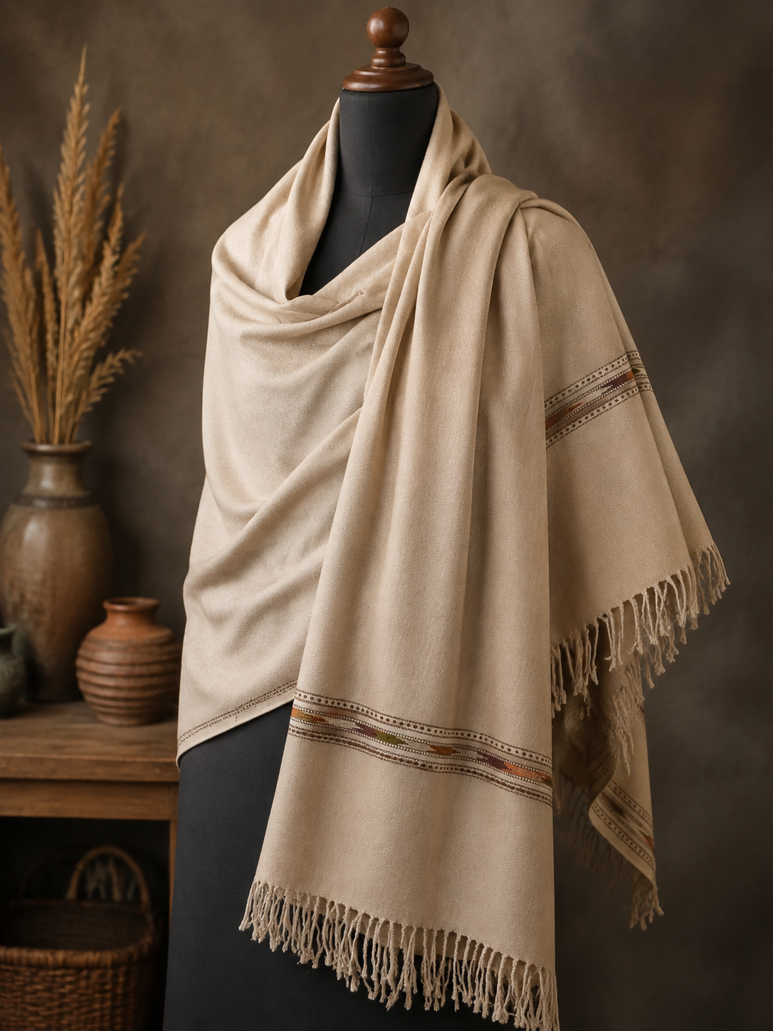 Original Handmade Wool Gents Shawl – Premium Soft, Warm & Traditional Men’s Shawl